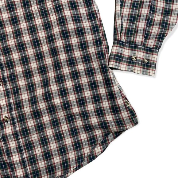 Vintage 70s 80s Lee Button Down Up Plaid Men’s Large - Picture 3 of 5